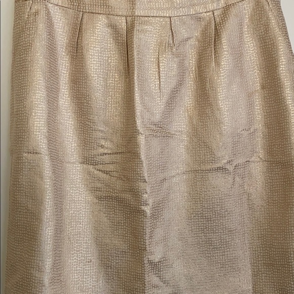 Halogen Gold Patterned Skirt, Size 10 - Picture 2 of 5